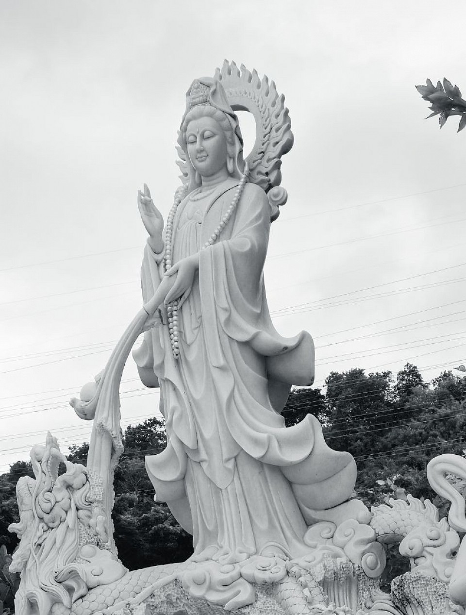 Beautiful statue of Guan Yin, Taoist Bodhisattva