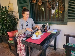 Breakfast at Boupha Garden Café